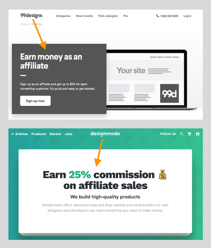 How to do Affiliate Marketing on a Budget 13 Designer Services Screenshots